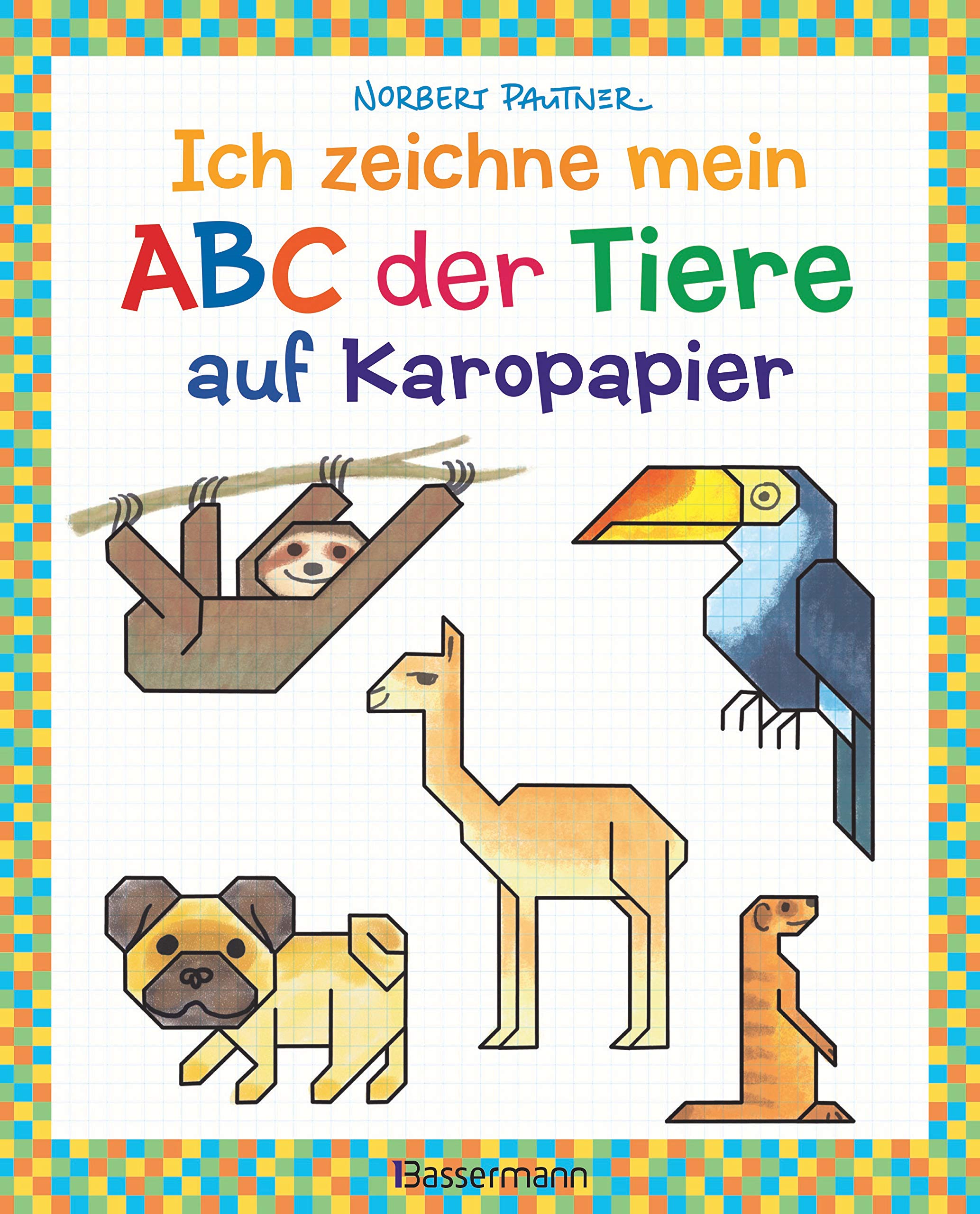 Ich zeichne mein ABC der Tiere auf Karopapier. Zeichnen, Buchstaben und Zählen lernen. Die Zeichenschule mit Erfolgsgarantie! Für Kinder ab 5 Jahren Leisure, Home & Garden