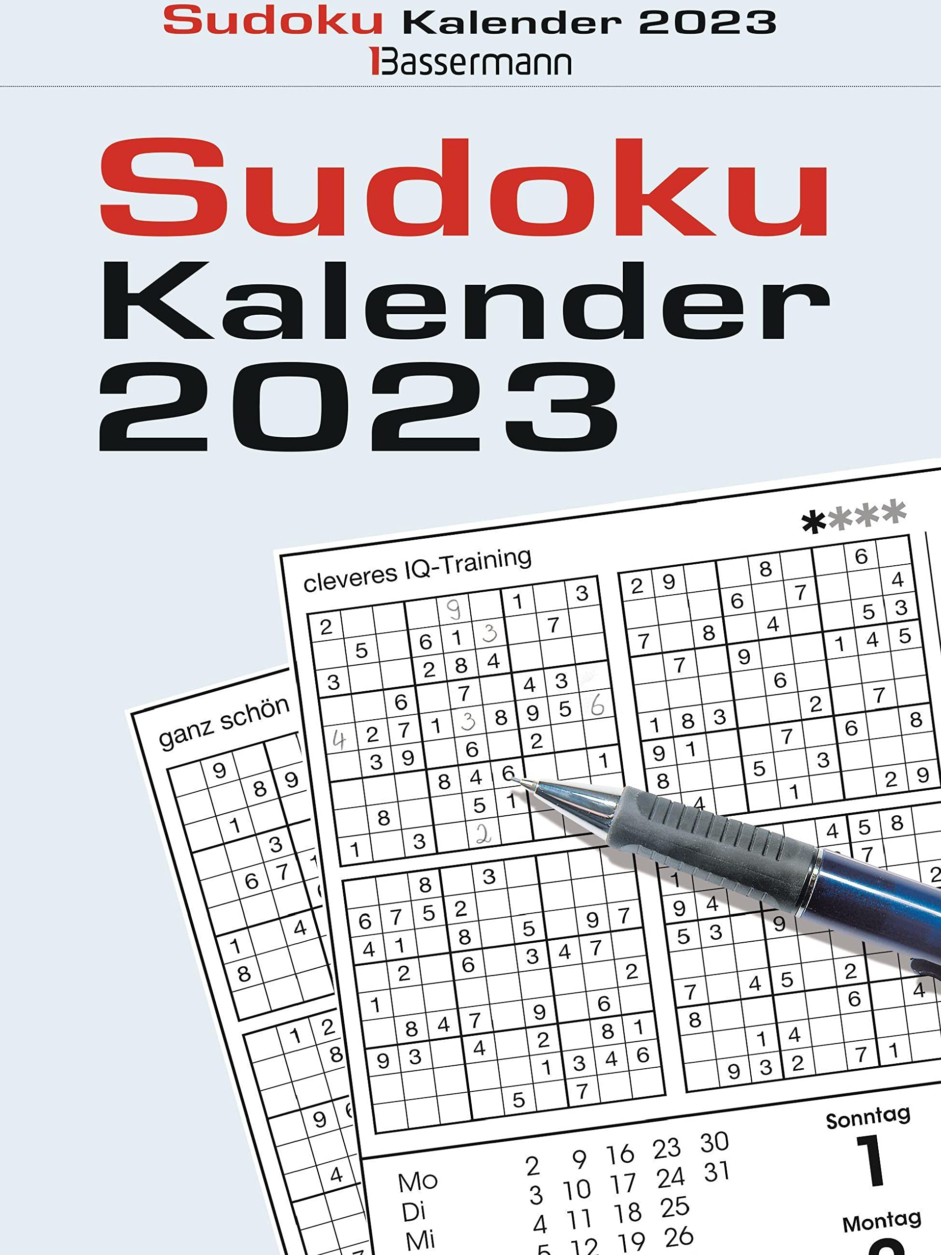 Sudokukalender 2023. Der beliebte Abreißkalender mit 800 Zahlenrätseln Leisure & Fun