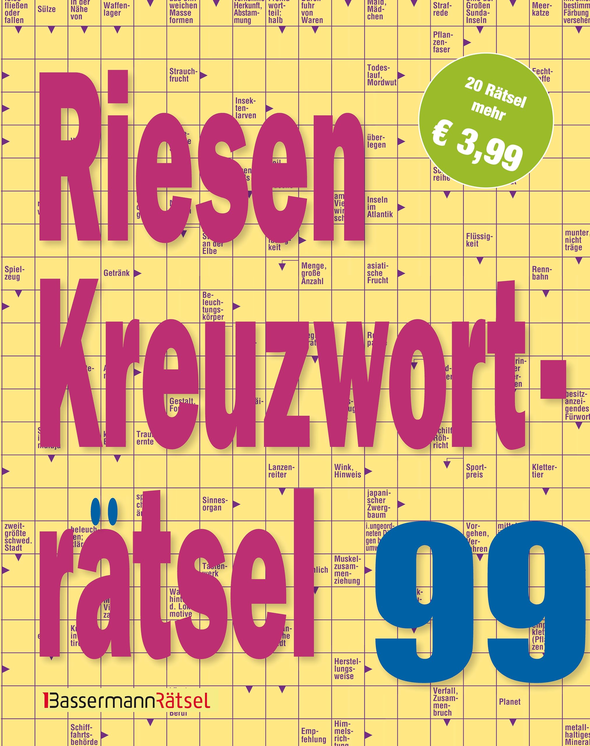 Riesen-Kreuzworträtsel 99 Leisure & Fun