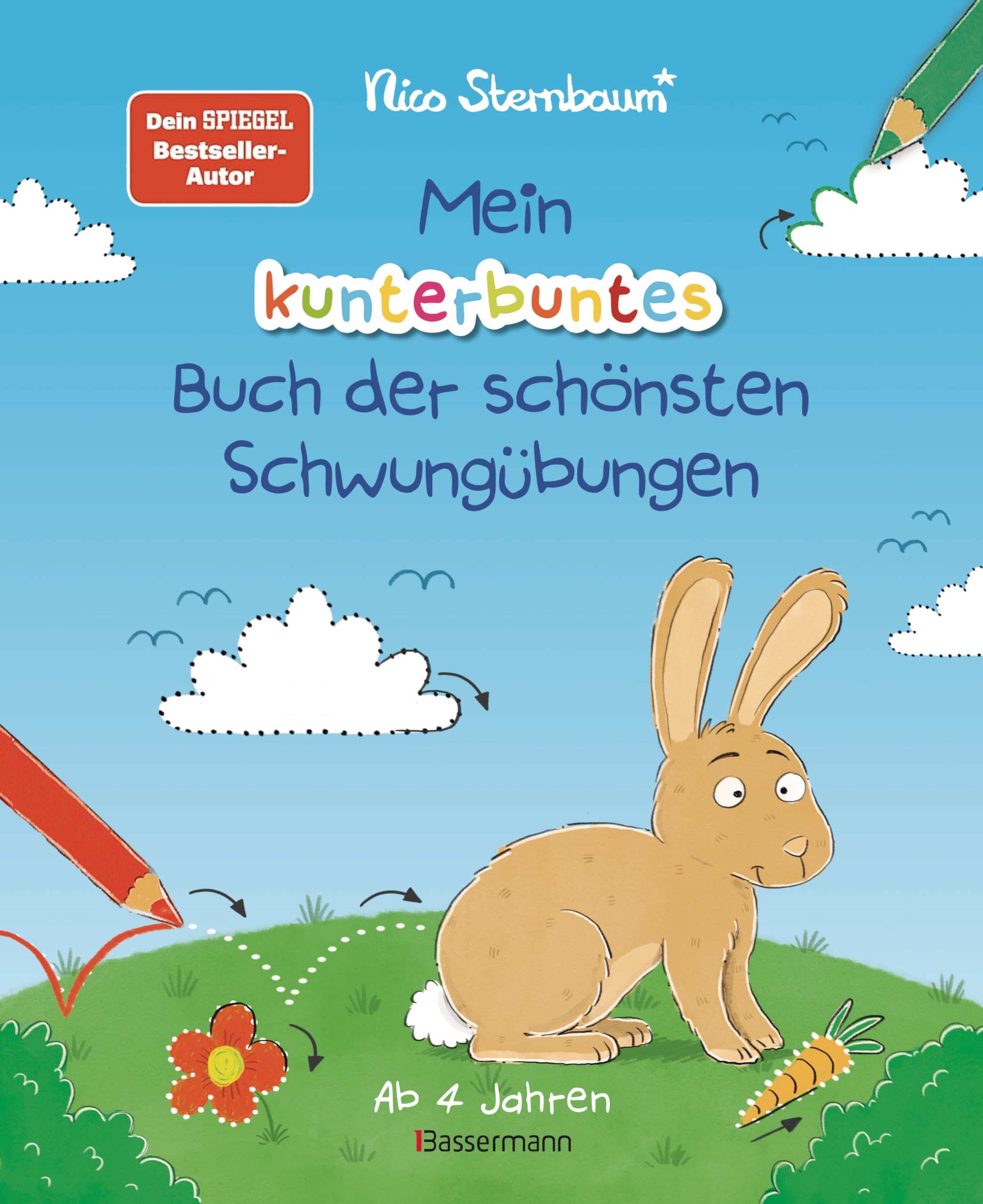 Mein kunterbuntes Buch der schönsten Schwungübungen. Schreibvorbereitung für Kindergarten, Vorschule und Grundschule. Ab 4 Jahre Non-fiction