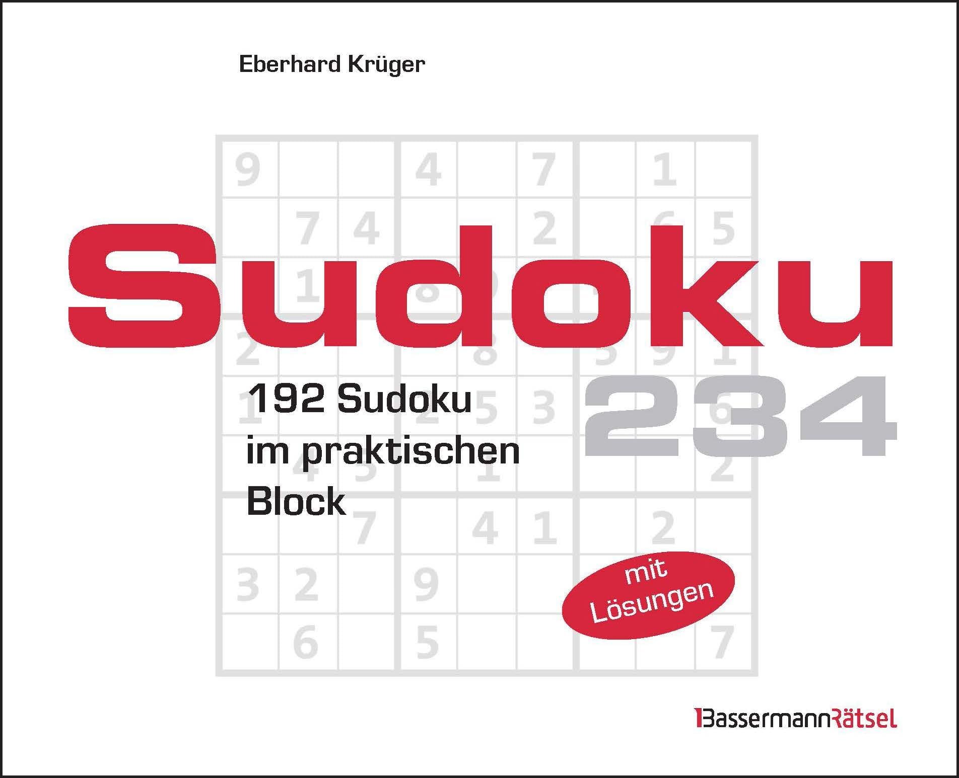 Sudokublock 234: 192 Sudoku im praktischen Block Leisure & Fun