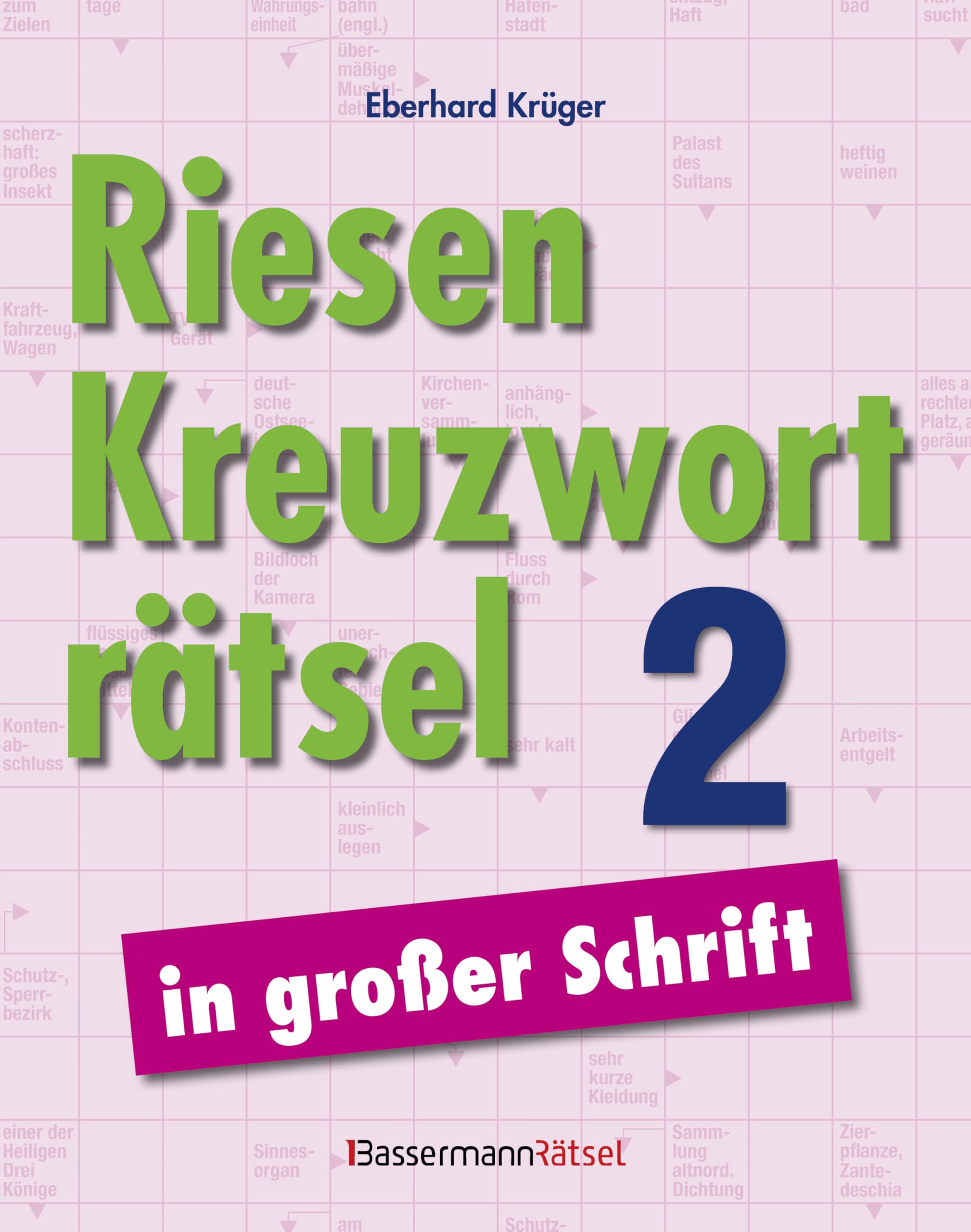 Riesen-Kreuzworträtsel in großer Schrift 2 book