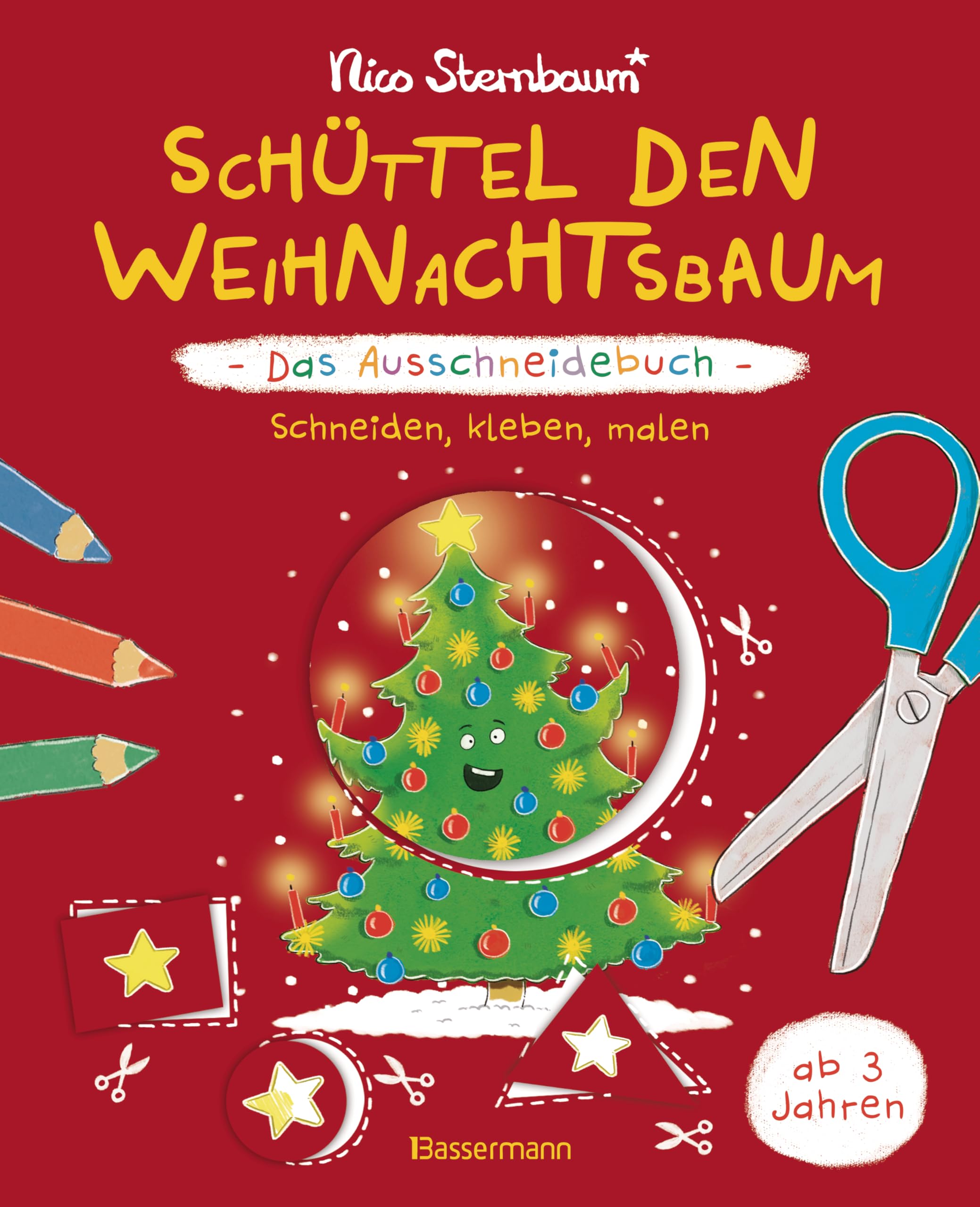 Schüttel den Weihnachtsbaum - Das Ausschneidebuch. Schneiden, kleben, malen für Kinder ab 3 Jahren book