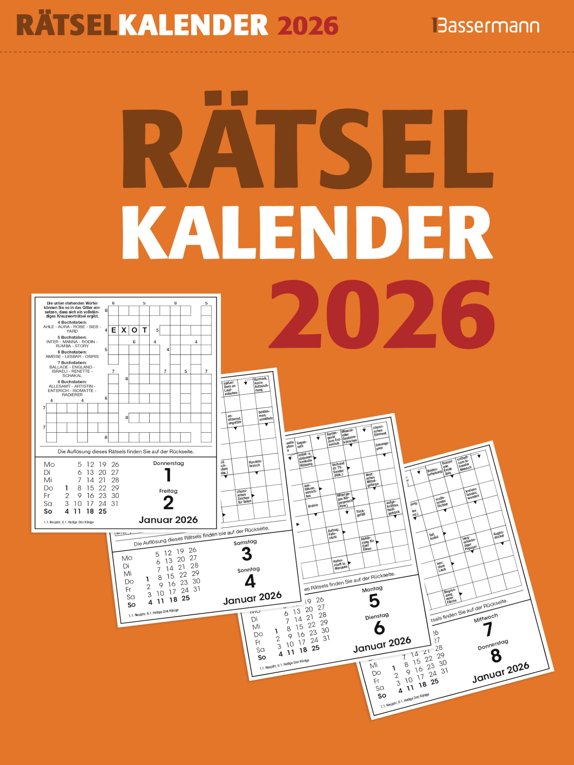 Rätselkalender 2026. Der beliebte Abreißkalender für alle Rätselfreunde Business, Finance & Career