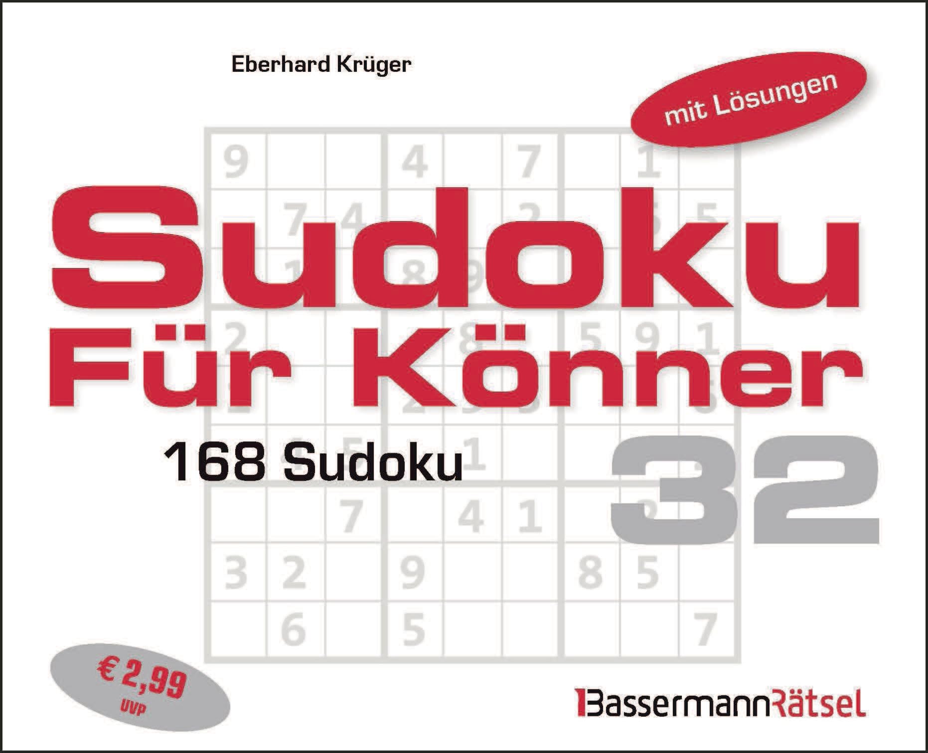 Sudoku für Könner 32 (5 Exemplare à 2,99 EUR) Leisure & Fun
