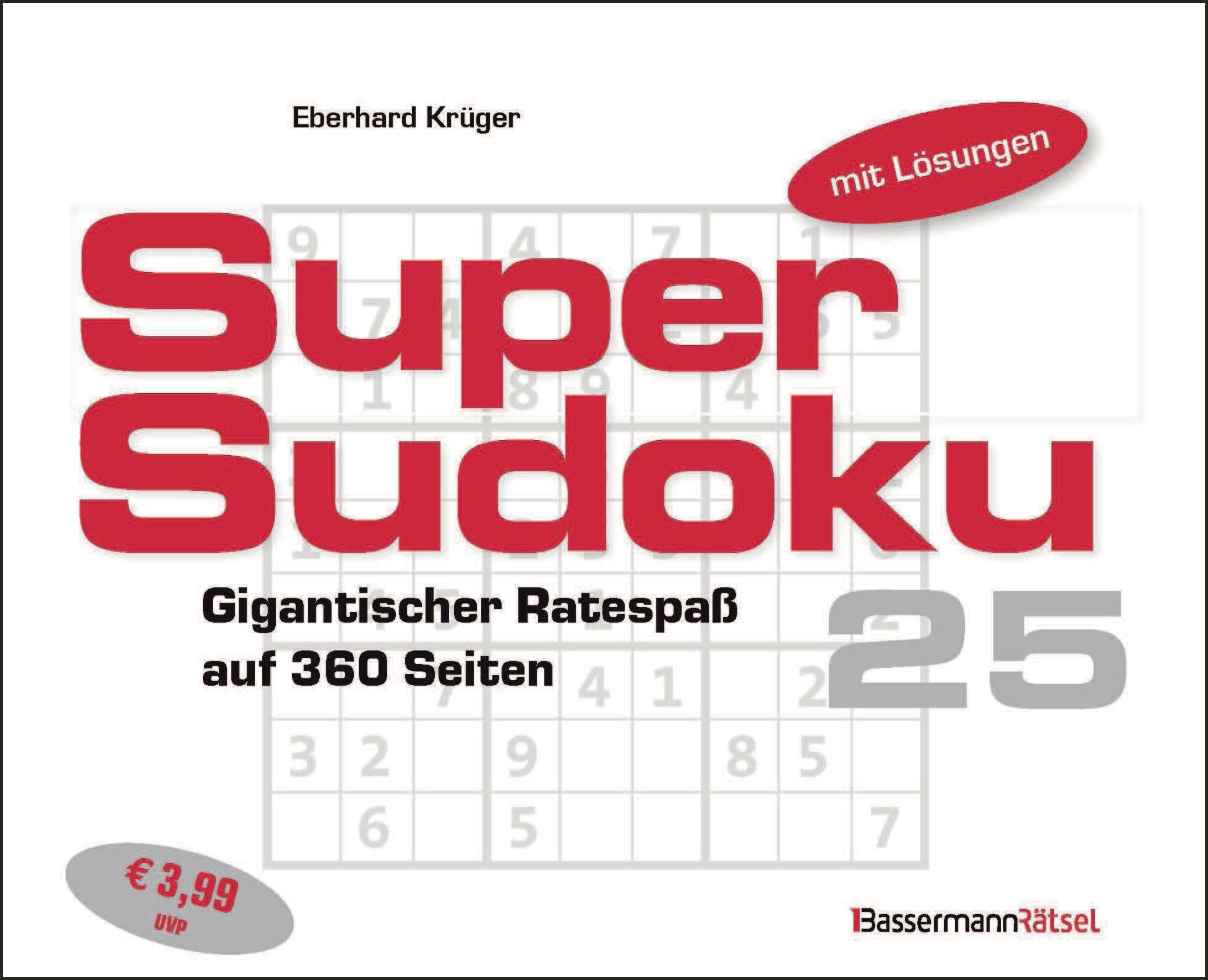 Supersudoku 25 (5 Exemplare à 3,99 EUR) Leisure & Fun