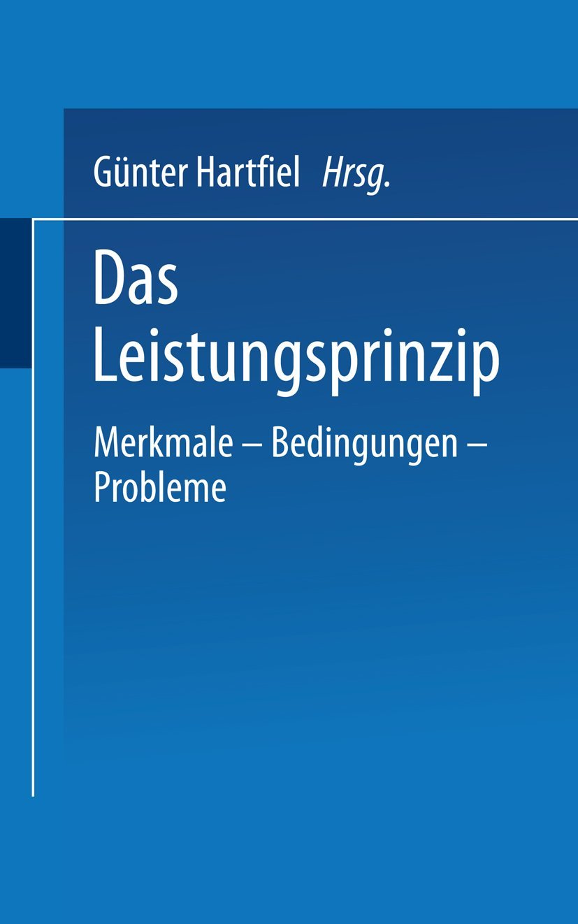Product Image: Das Leistungsprinzip