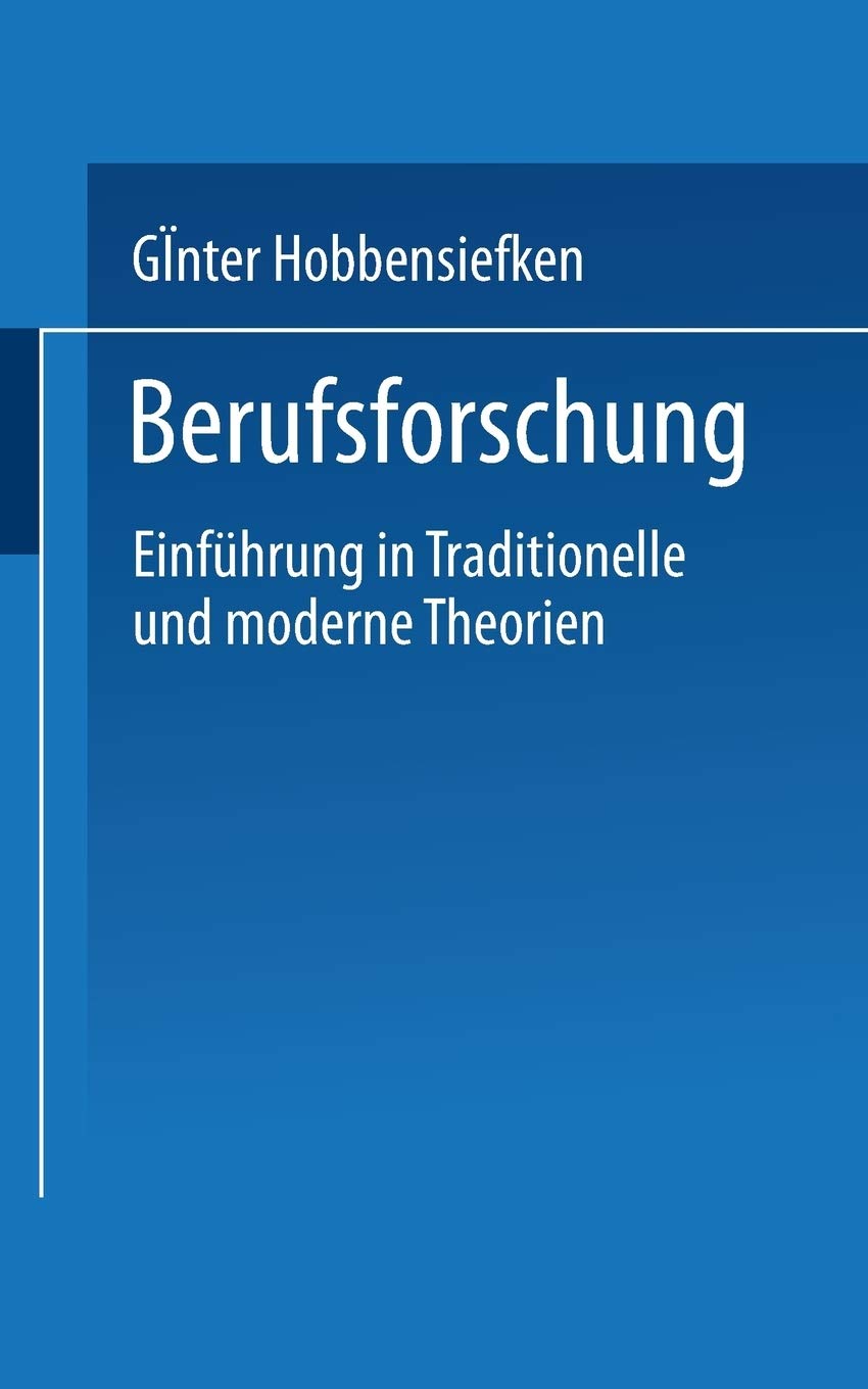 Product Image: Berufsforschung
