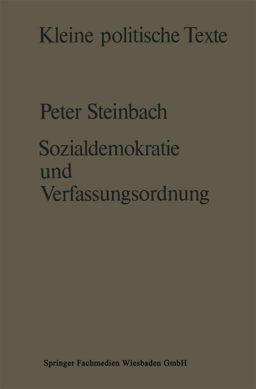 Sozialdemokratie und Verfassungsverständnis Law