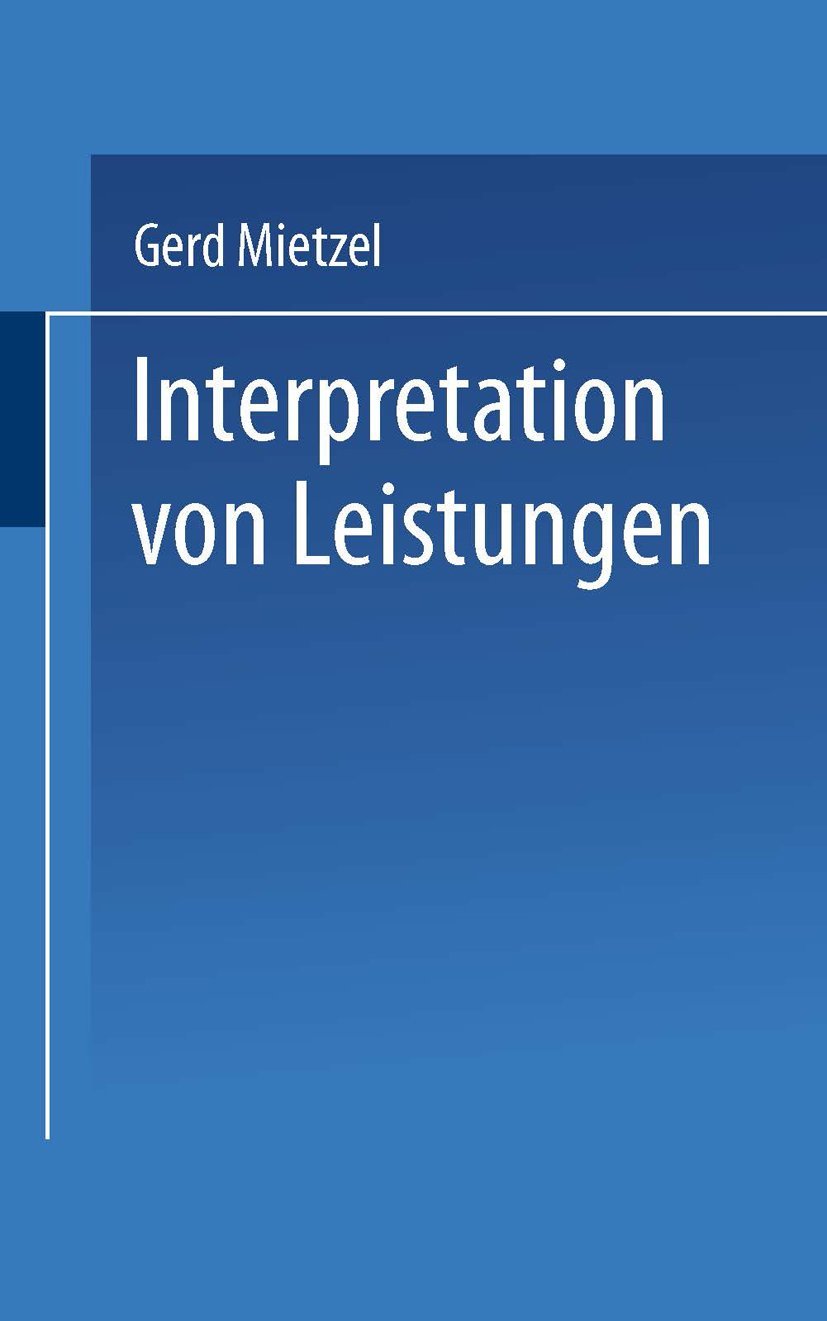 Product Image: Interpretation von Leistungen
