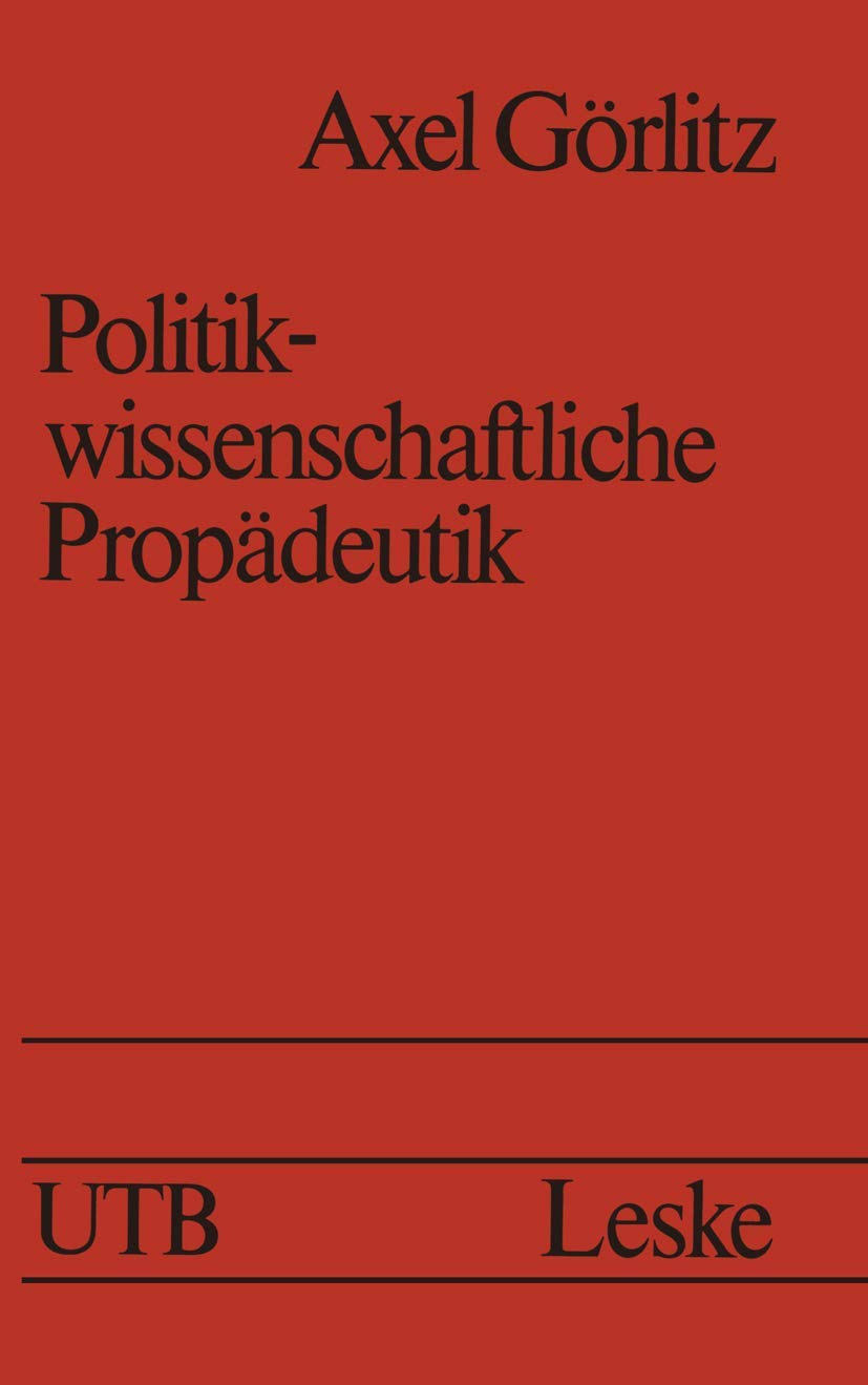 Politikwissenschaftliche Propädeutik Law