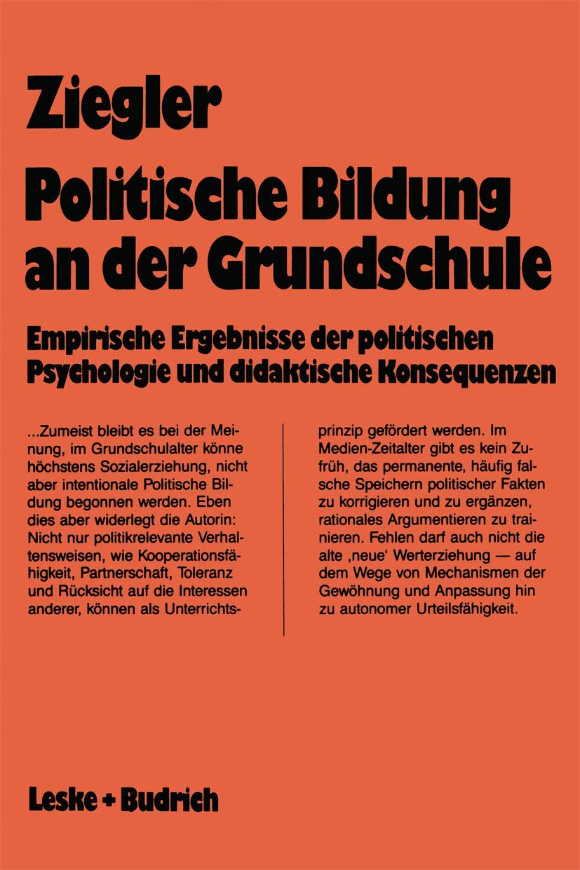 Politische Bildung an der Grundschule book