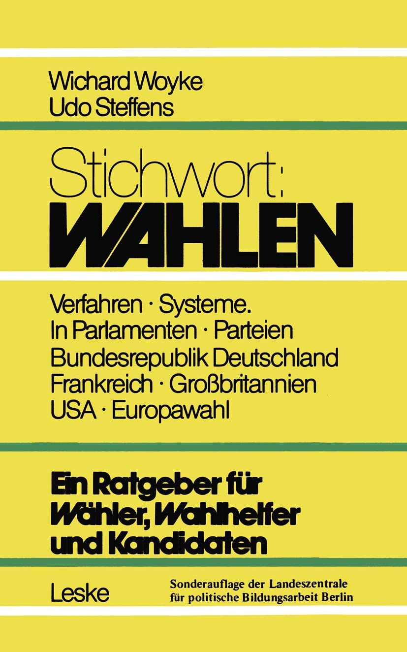 Product Image: Stichwort: Wahlen