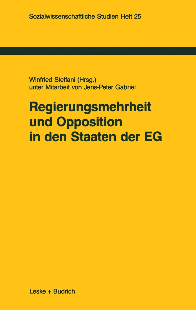 Regierungsmehrheit und Opposition in den Staaten der EG Law