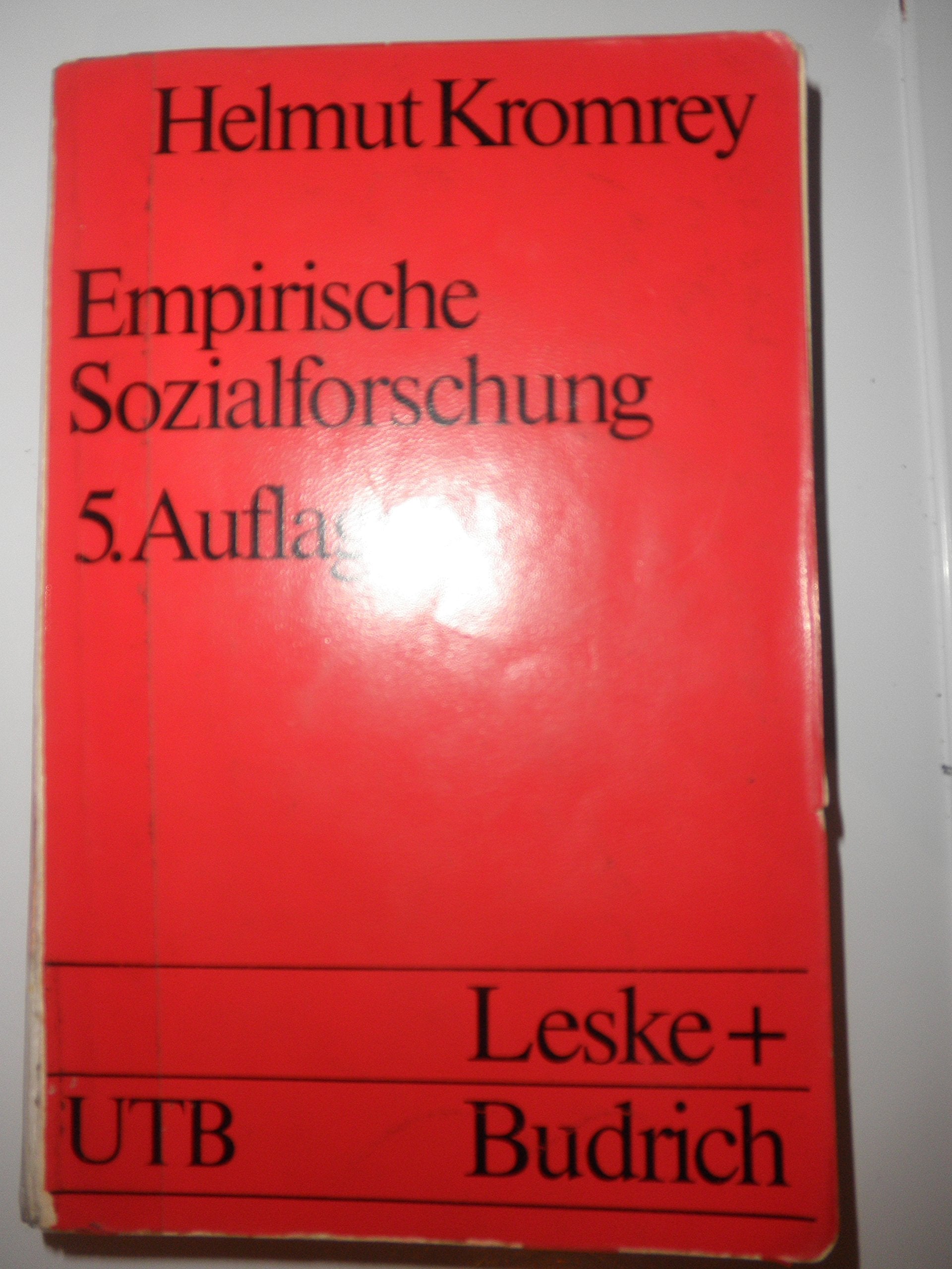 Empirische Sozialforschung / 5. überarbeitete und erweitertete Auflage Books