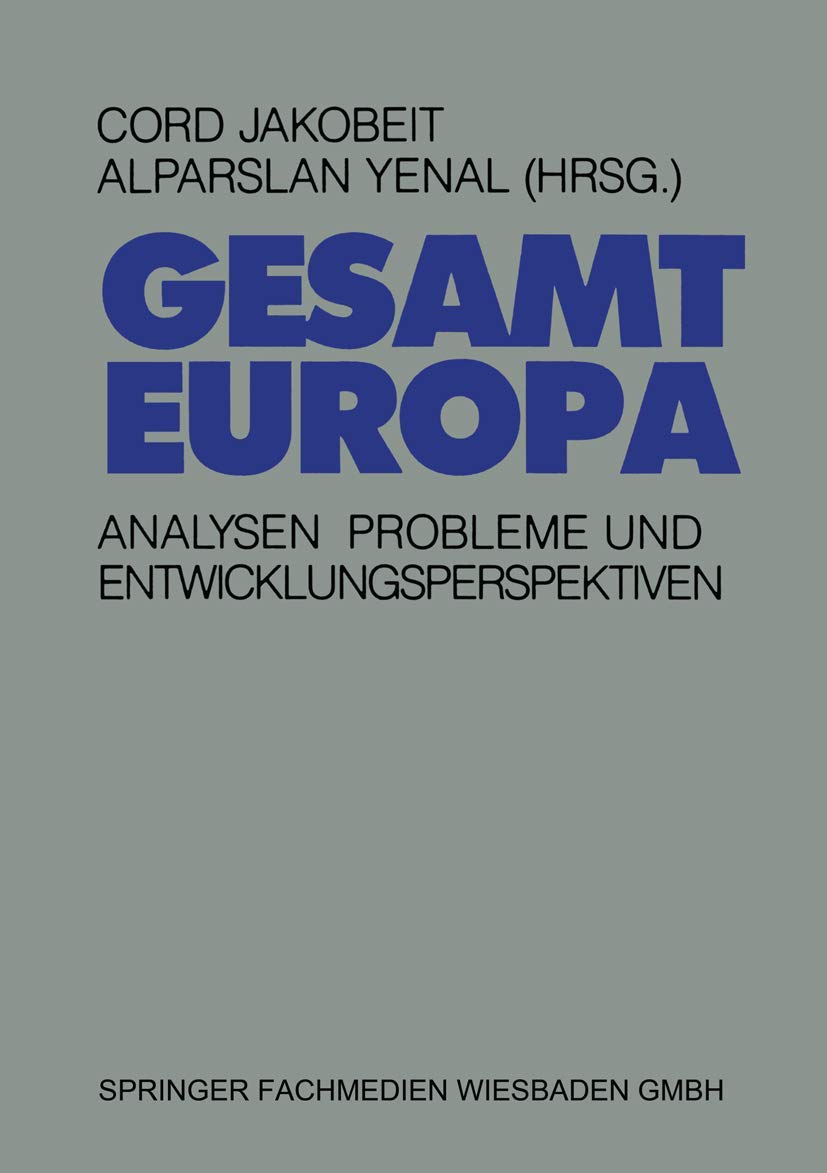 Gesamteuropa: Analysen, Probleme und Entwicklungsperspektiven Law
