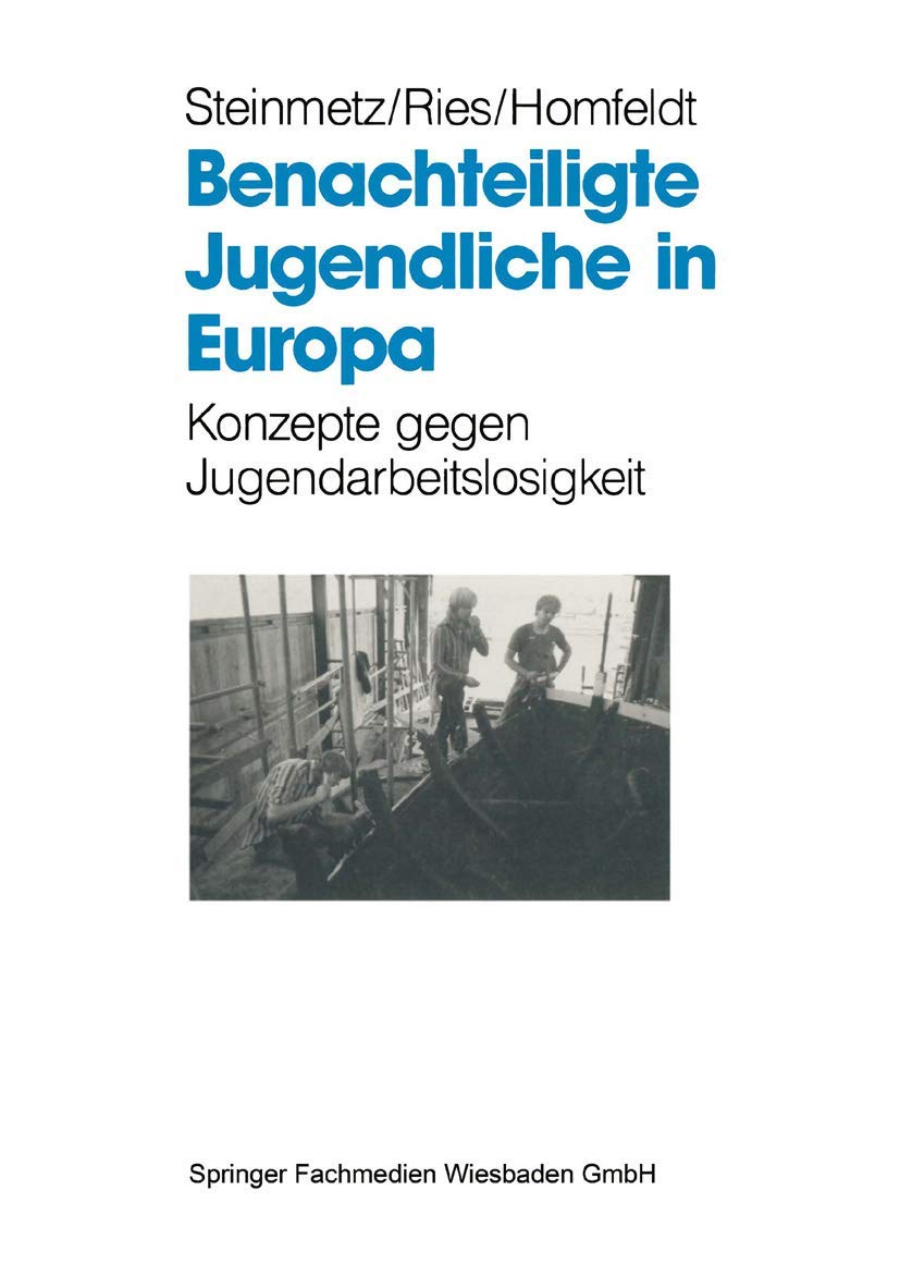 Benachteiligte Jugendliche in Europa: Konzepte gegen Jugendarbeitslosigkeit (German Edition) Law