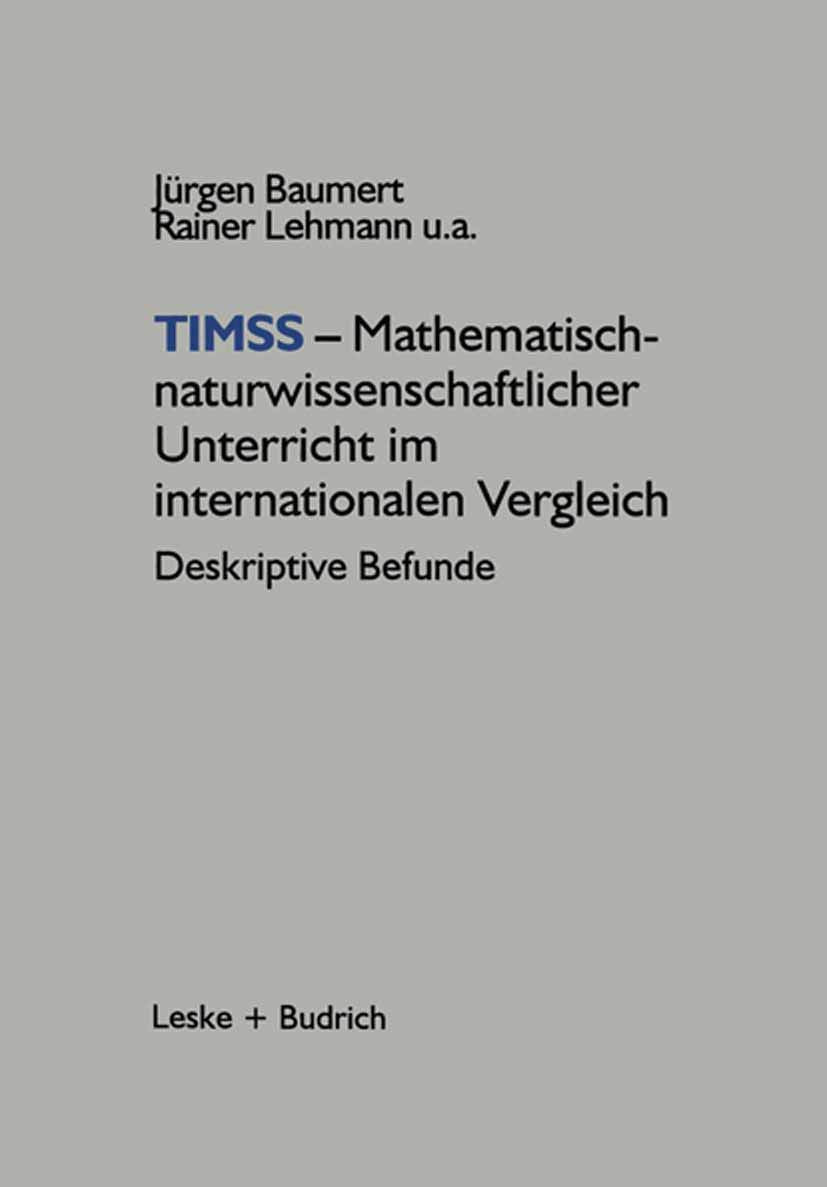 TIMSS ― Mathematisch-naturwissenschaftlicher Unterricht im internationalen Vergleich: Deskriptive Befunde Law