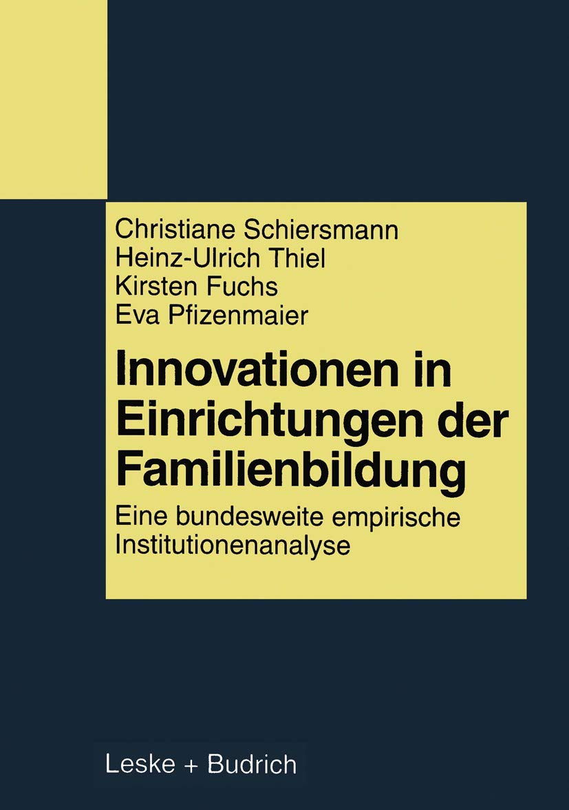 Innovationen in Einrichtungen der Familienbildung book