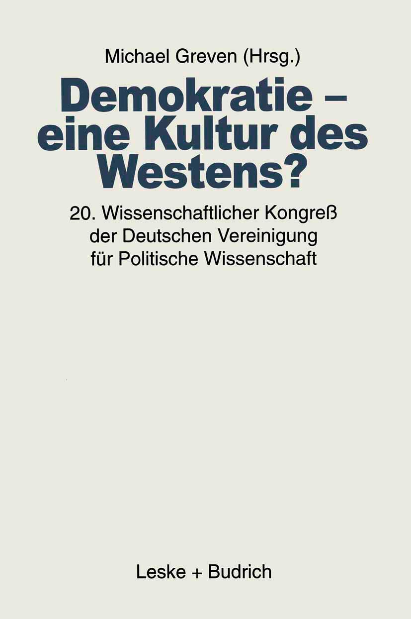 Demokratie - eine Kultur des Westens? Law