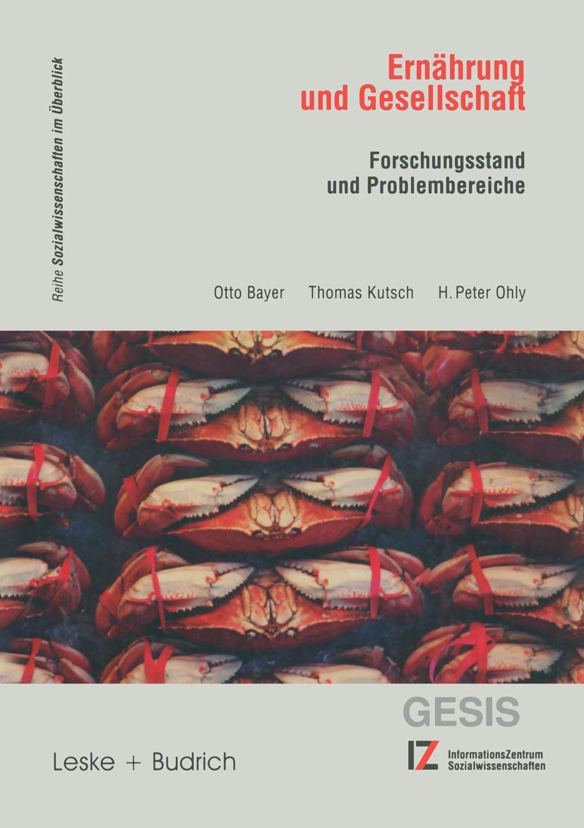 Ernährung und Gesellschaft: Forschungsstand und Problembereiche Law