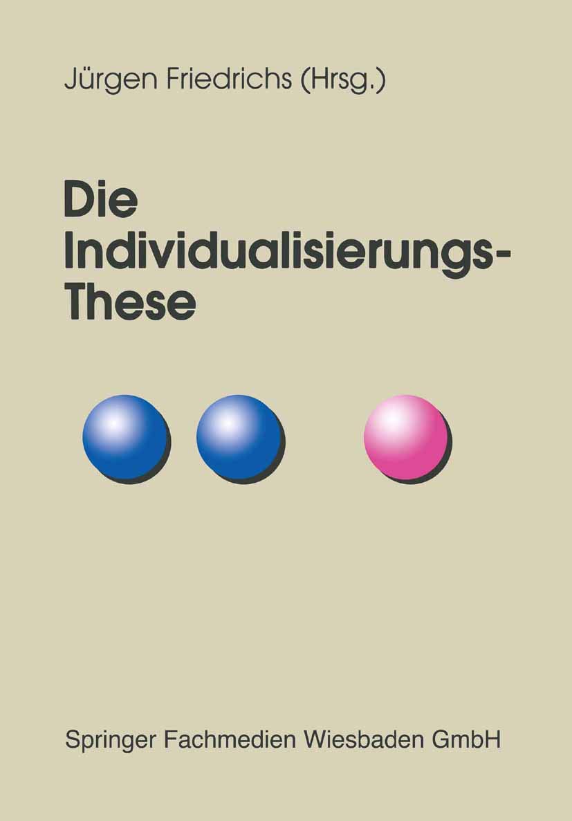 Product Image: Die Individualisierungs-These