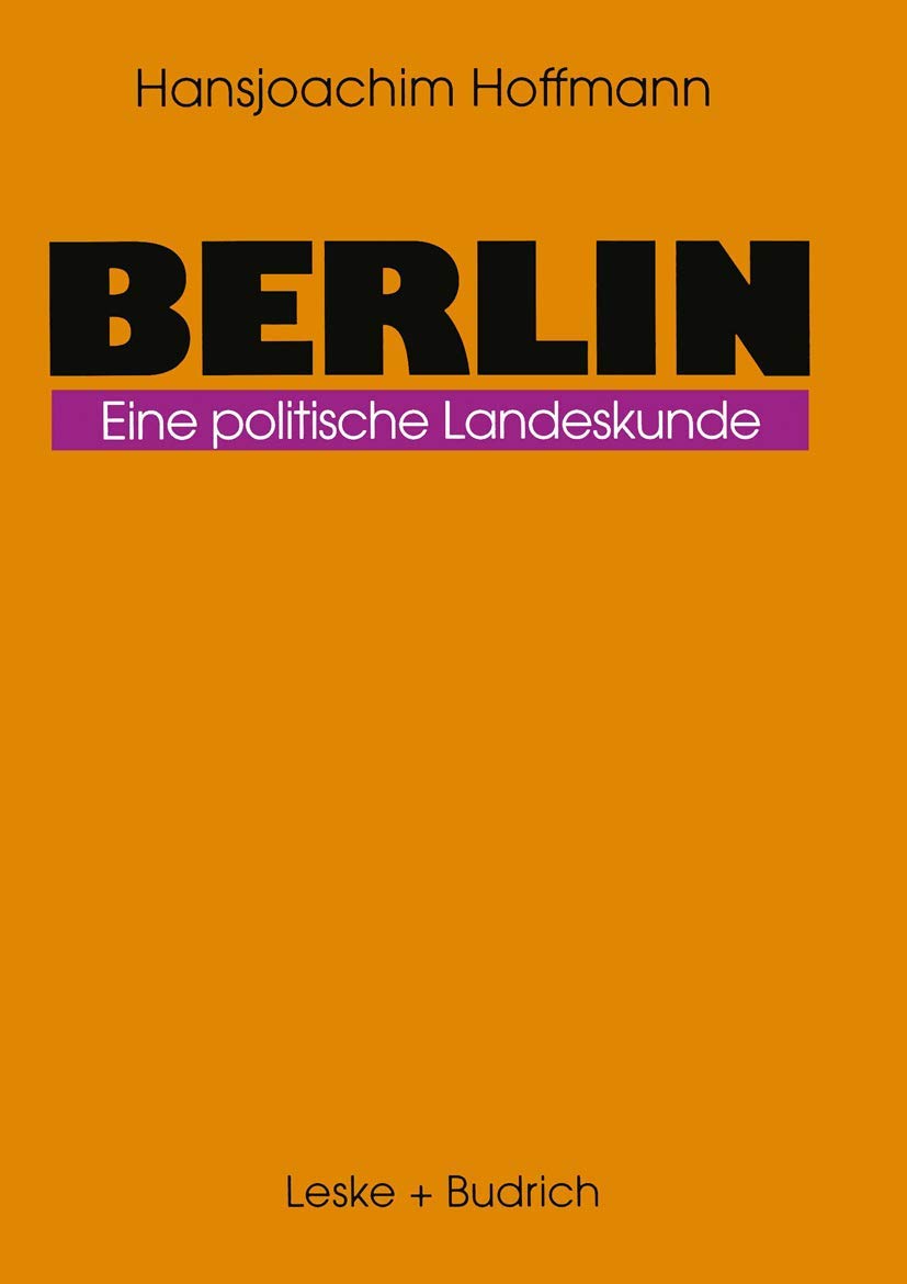 Berlin: Eine politische Landeskunde Law