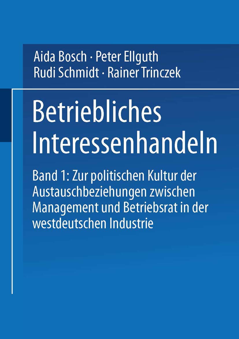 Betriebliches Interessenhandeln Law