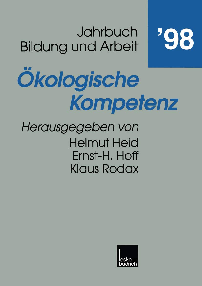 Ökologische Kompetenz (German Edition): Beitr. z. Tl. in engl. Sprache Law
