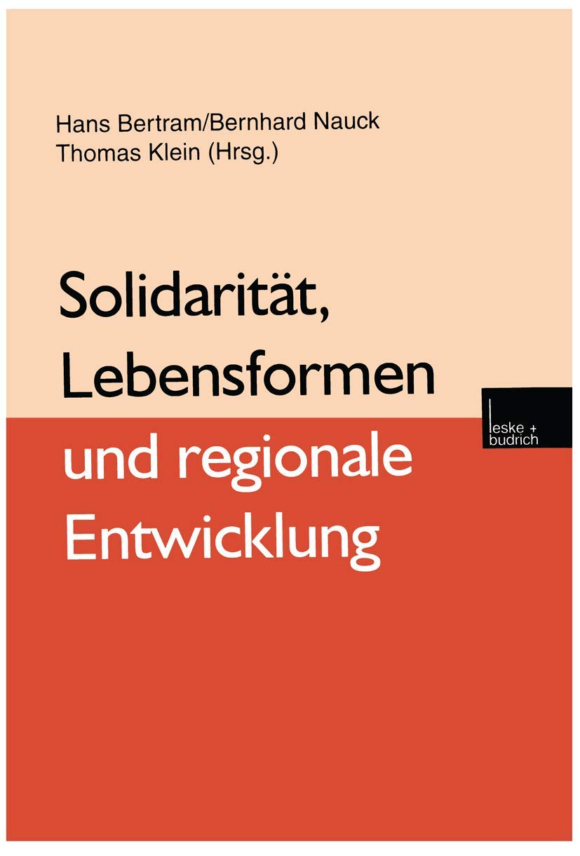 Solidarität, Lebensformen und regionale Entwicklung Law