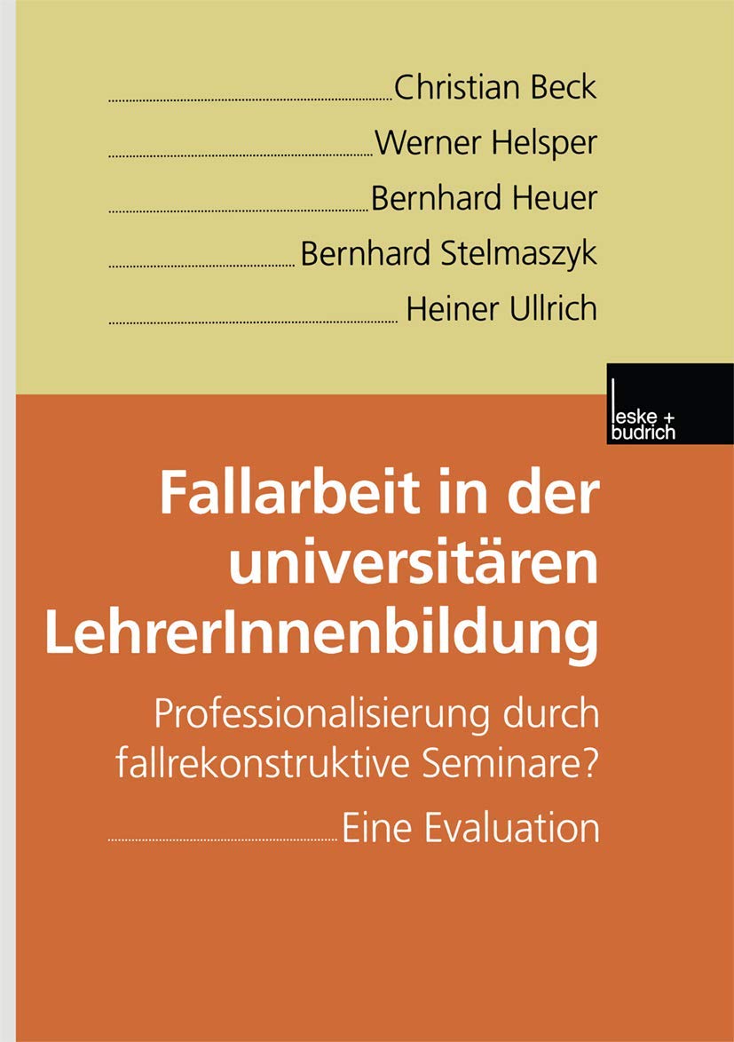 Fallarbeit in der universitären LehrerInnenbildung Law