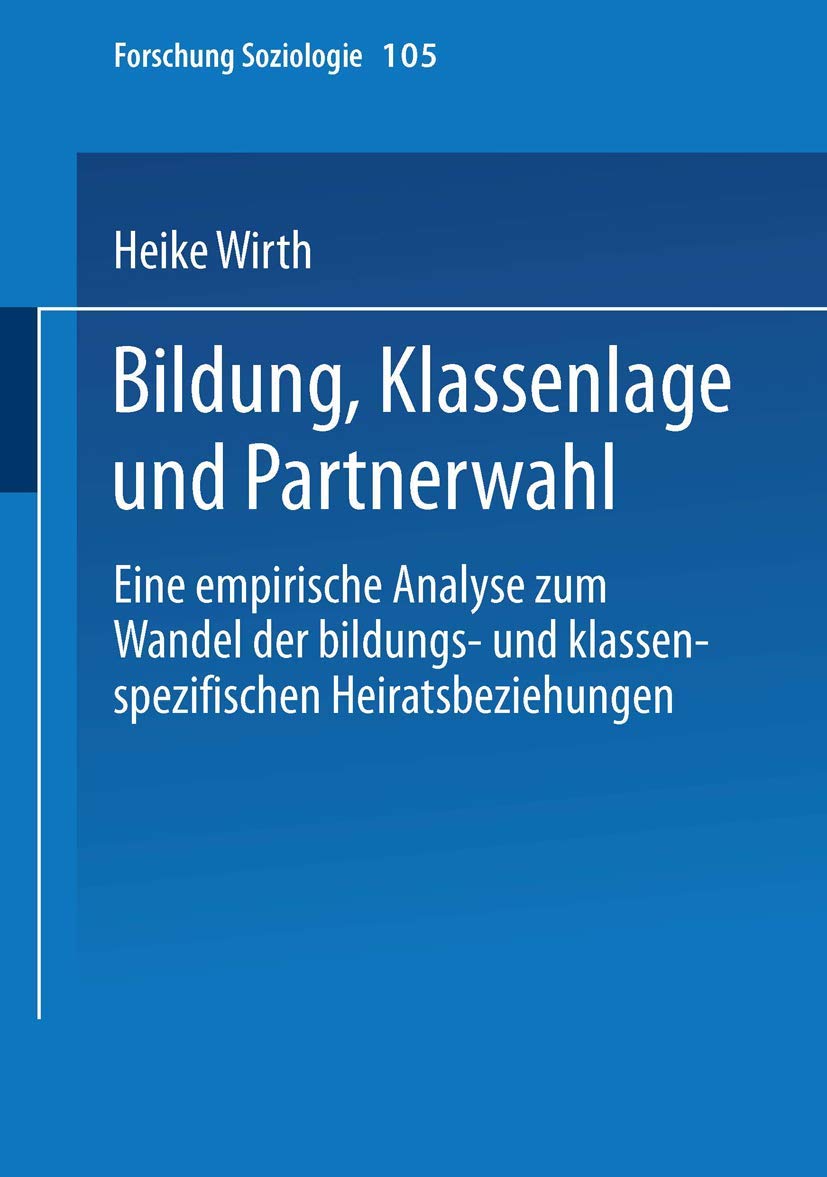 Bildung, Klassenlage und Partnerwahl book