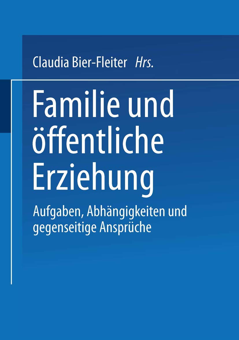 Familie und öffentliche Erziehung book