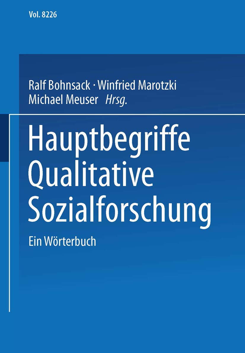 Product Image: Hauptbegriffe Qualitative Sozialforschung