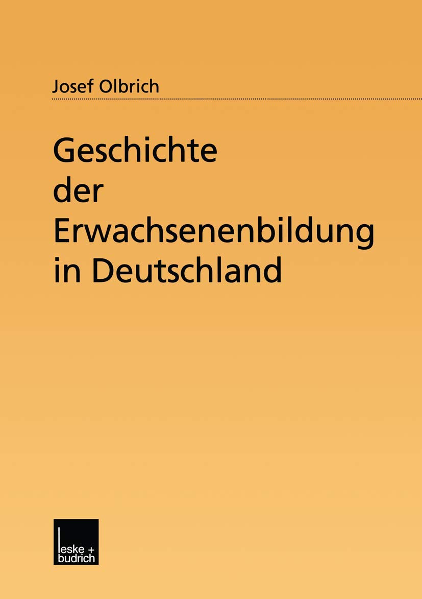 Geschichte der Erwachsenenbildung in Deutschland Law