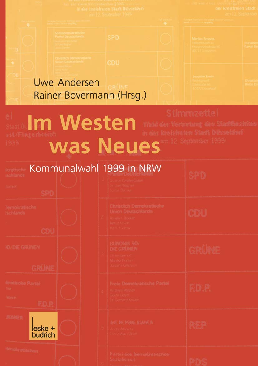 Im Westen was Neues - Kommunalwahl 1999 in NRW Law