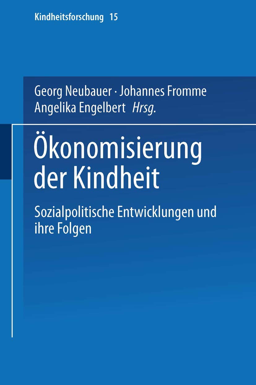 Product Image: Ökonomisierung der Kindheit