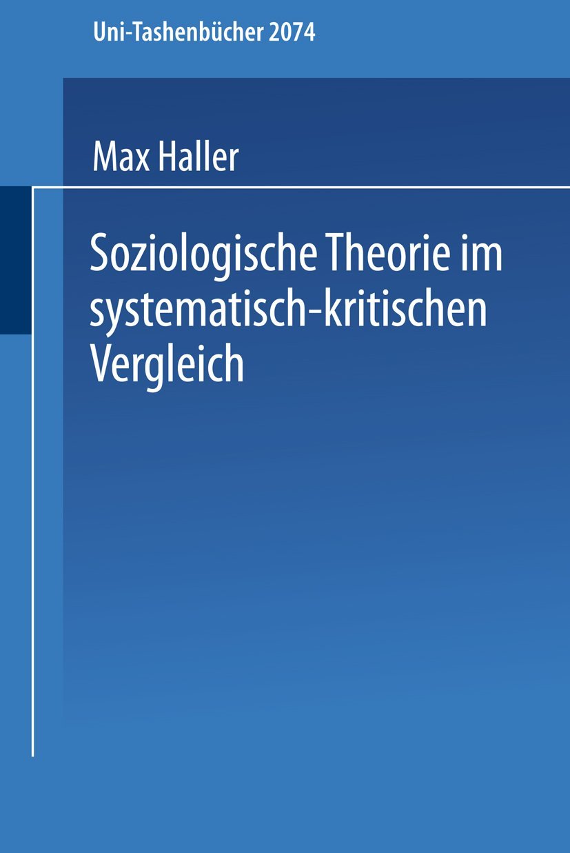 Soziologische Theorie im systematisch-kritischen Vergleich Law