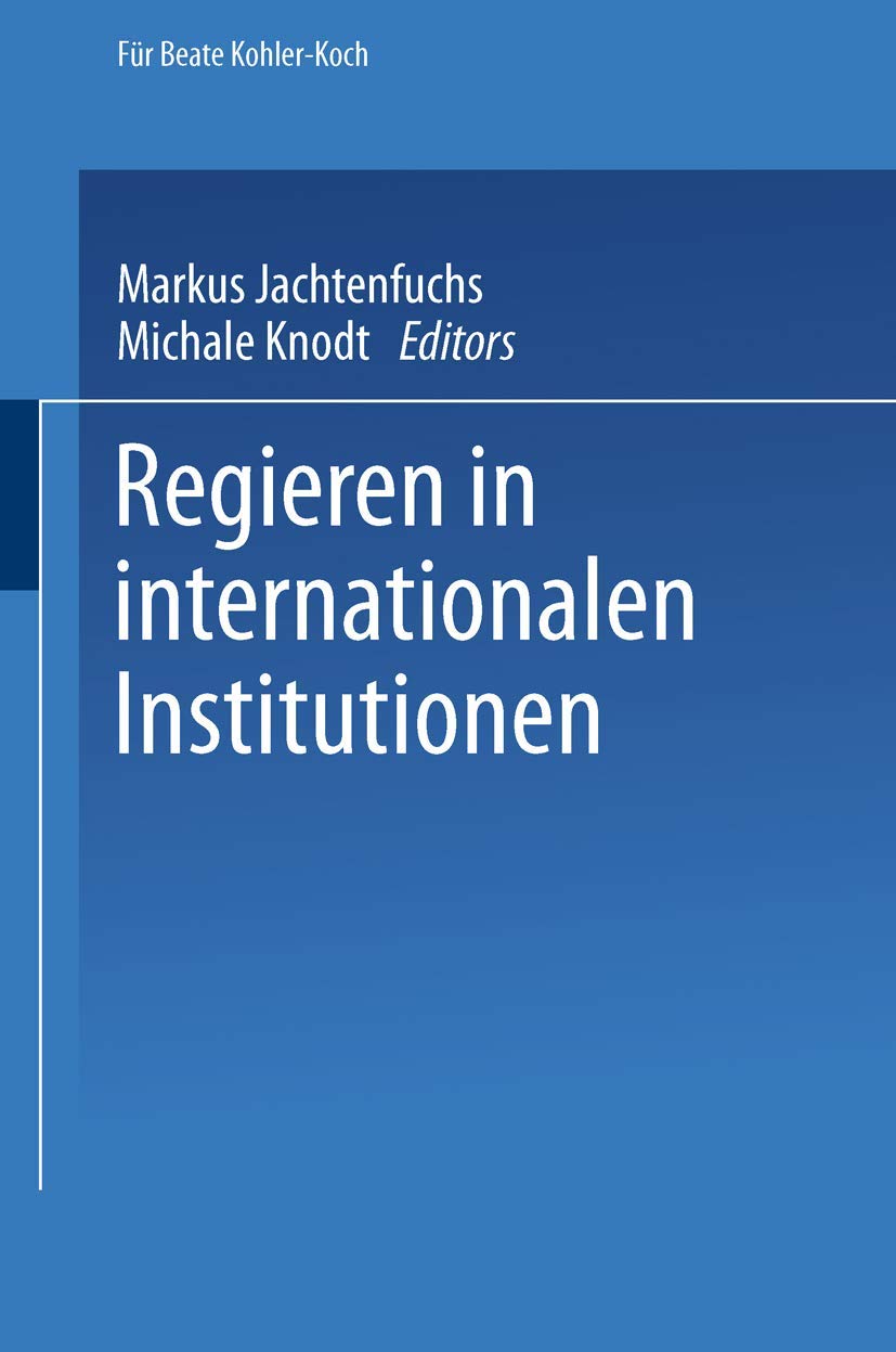 Regieren in internationalen Institutionen Law