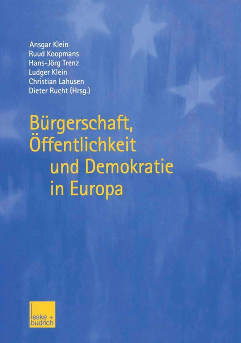 Bürgerschaft, Öffentlichkeit und Demokratie in Europa Law