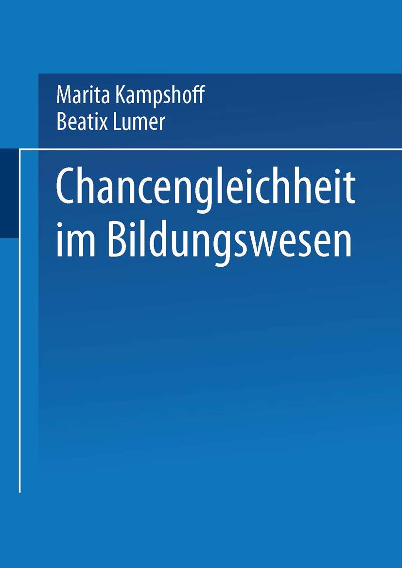 Chancengleichheit im Bildungswesen Law