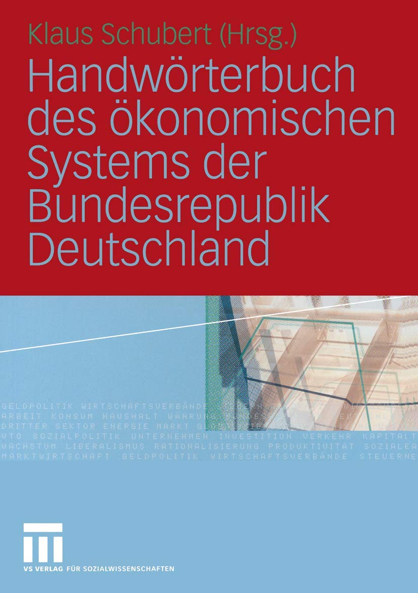 Handwörterbuch des ökonomischen Systems der Bundesrepublik Deutschland Law