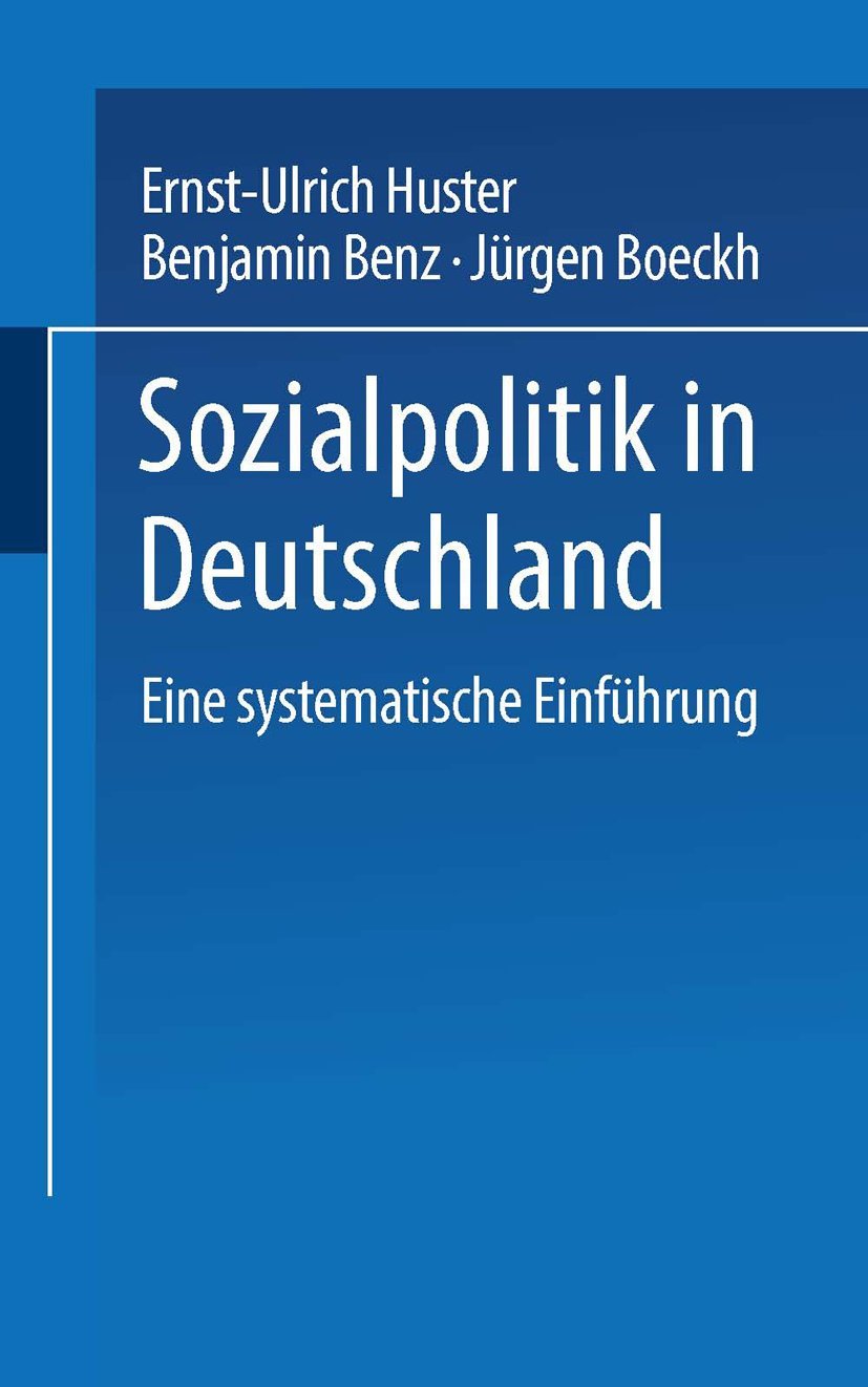 Sozialpolitik in Deutschland: Eine systematische Einführung Law