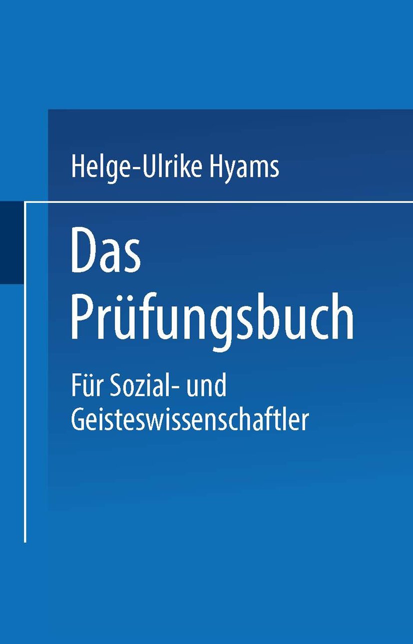 Das Prüfungsbuch: Für Sozial- und Geisteswissenschaftler (German Edition) Law