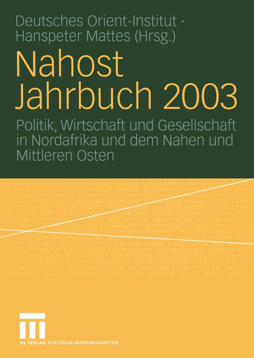 Product Image: Nahost Jahrbuch 2003