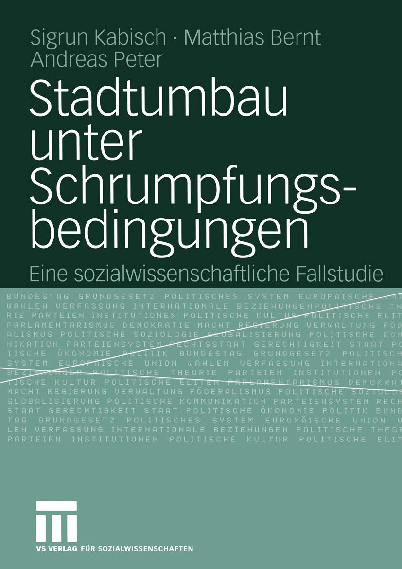 Stadtumbau unter Schrumpfungsbedingungen book