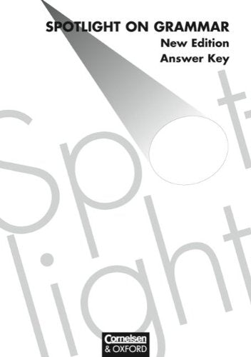Product Image: Spotlight on Grammar. Answer Key. Neue Ausgabe.
