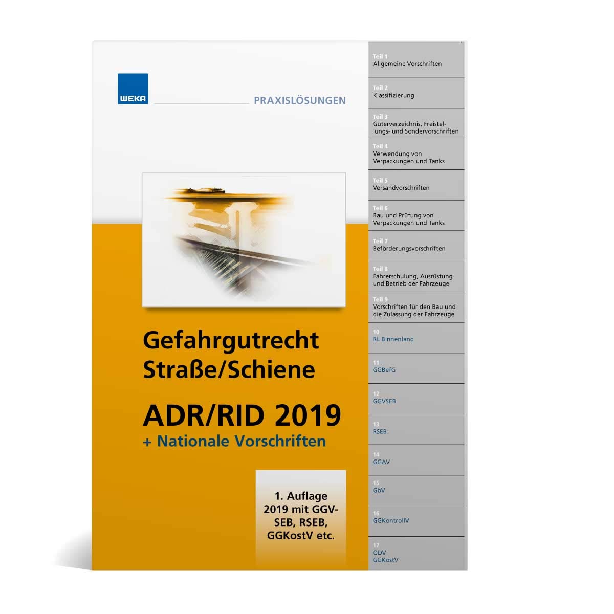 Gefahrgutrecht Straße/Schiene ADR/RID 2019 + Nationale Vorschriften Books