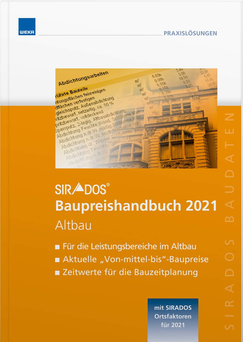 SIRADOS Baupreishandbuch 2021 Altbau Business & Technology