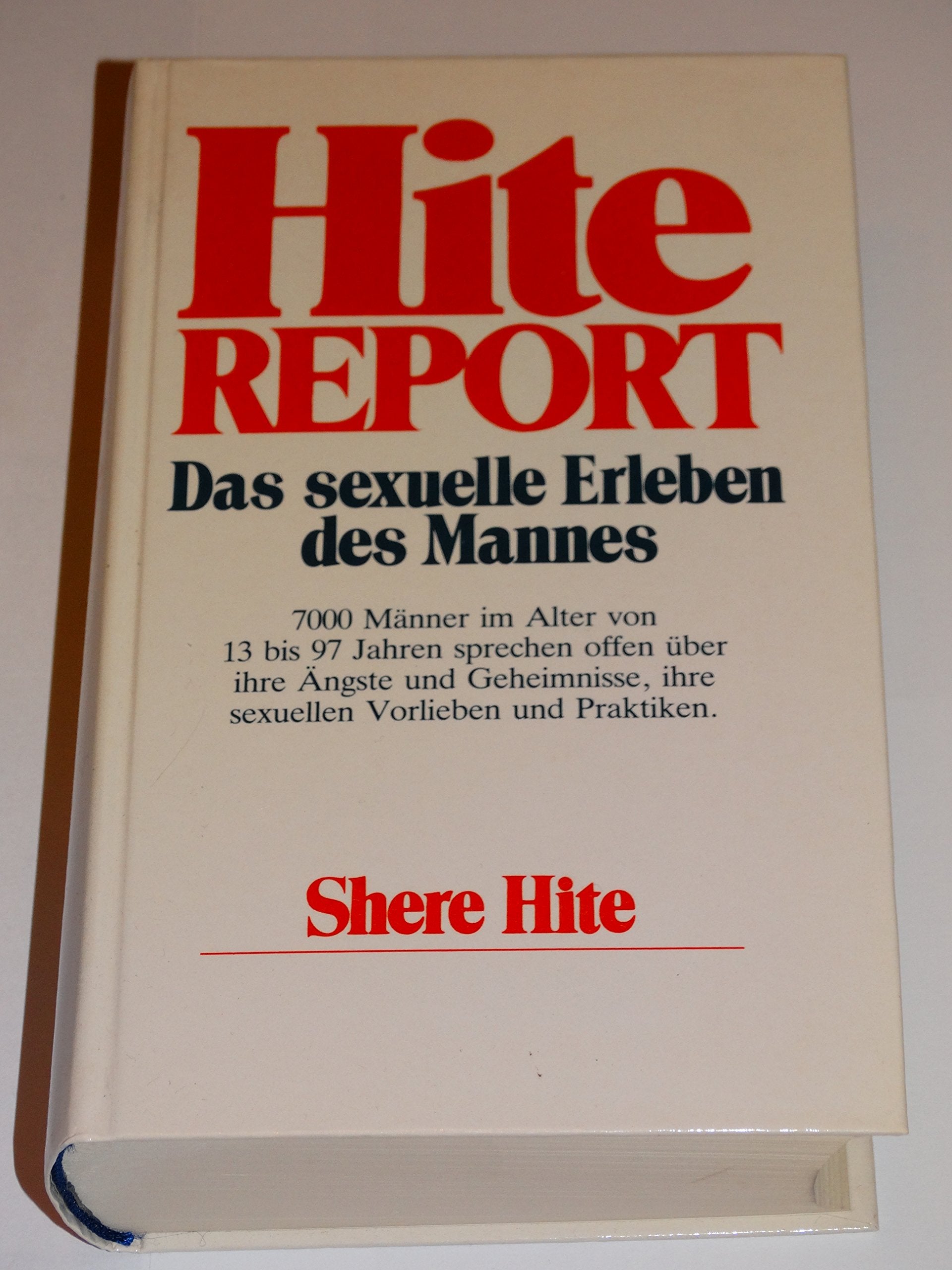 Hite Report. Das sexuelle Erleben des Mannes Books